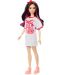Кукла Barbie Fashionistas - С бяло-червена тениска - 1t